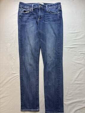 PAIGE | Women's Jeans Skyline Ankle Peg Size 27 Blue Low-Rise Straight 30x27